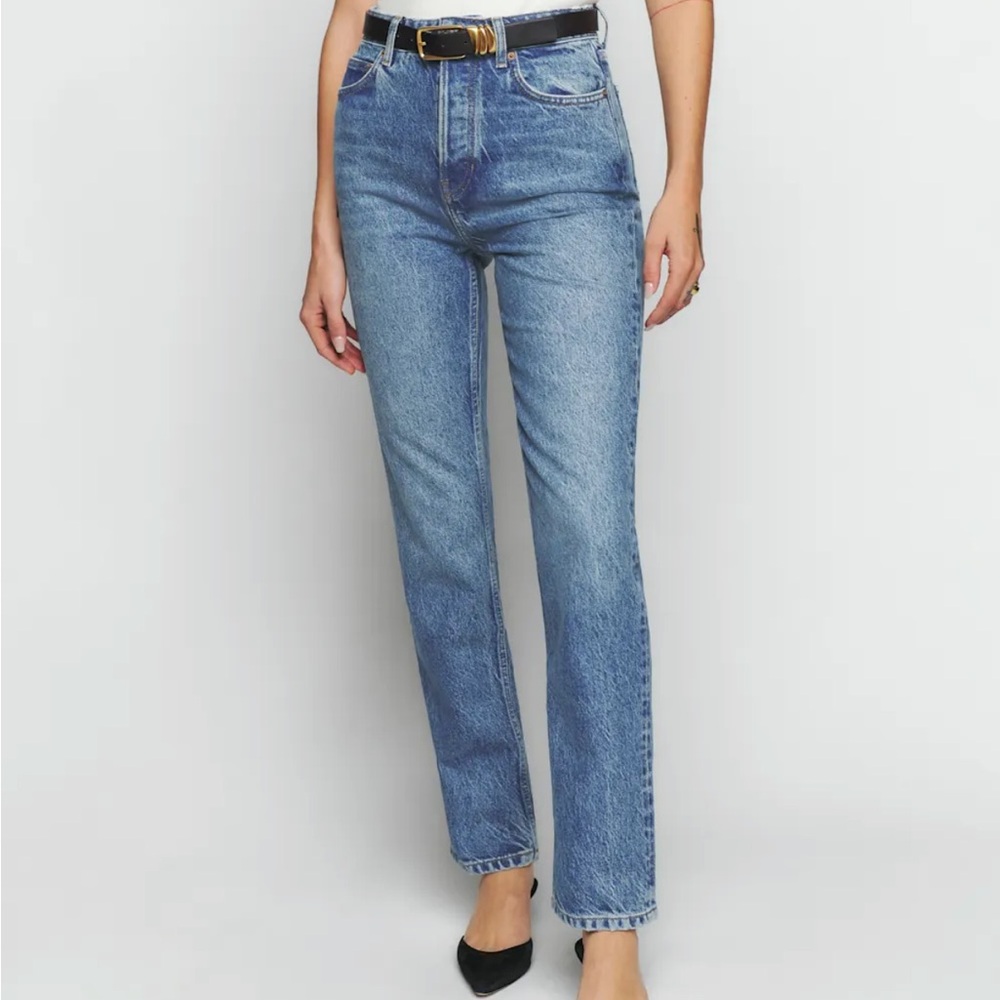 Reformation Cynthia High Rise Straight Jeans